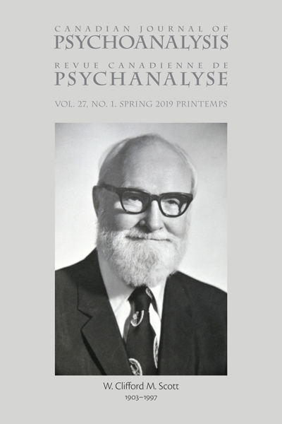 Revue canadienne de psychanalyse, numéro spécial: Clifford Scott